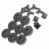 Kit 8 wheels of lower basket