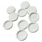 Original white screw caps (per 10)