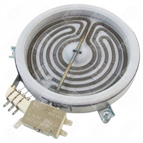 RADIANT FIREPLACE (DIAMETER 140MM) 1200 W ELECTRIC / GAS HOBS - 162926001