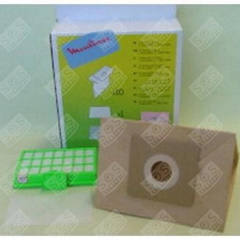 BOITE DE 10 SACS + 1 FILTRE HE VACUUM CLEANER  - MT000101