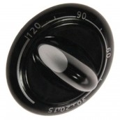 Black timer control knob