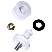 Sliding bracket with wheels