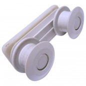 Sliding bracket with wheels