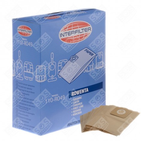 BOX OF 8 MICROFIBRE BAGS VACUUM CLEANER  - 35601439