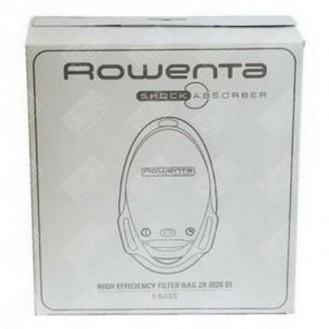 BOX OF 5 SHOCK ABSORBER BAGS VACUUM CLEANER  - ZR002601