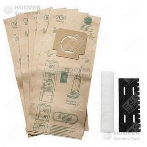 H18 TURBOPOWER KIT OF 5 BAGS + 2 FILTERS VACUUM CLEANER  - 09173709