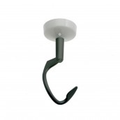 Aluminium dough hook without circlip