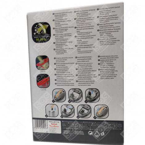 SET OF 4 HYGIENE+AROMATIC BAGS VACUUM CLEANER  - ZR200940