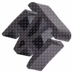 Rubber outer glass door stopper