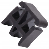 Rubber outer glass door stopper