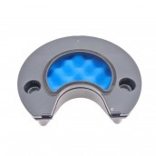 Detachable crescent filter with cap