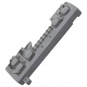 Module casing with buttons