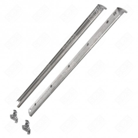 LEFT/RIGHT RAIL UPPER BASKET + ORIGINAL ENDS DISHWASHER - 00298547, 00353682  
