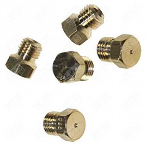 SET OF ORIGINAL GAS NOZZLES FOR BUTANE / PROPANE GAS / ELECTRIC OVENS - 0910451