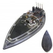 Steam iron soleplate