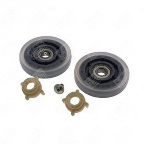 SET OF 2 PULLEYS (ROLLERS) + SEALS TUMBLE DRYER - 57X3200