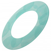 Turquoise glass plate