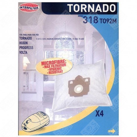 BOITE DE 4 SACS MICROFIBRES SE VACUUM CLEANER  - 35600826