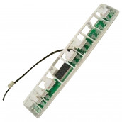 Electronic card, control module with display