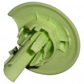 Green button + spring