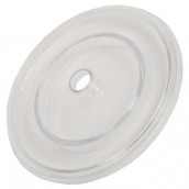 Red mixer bowl deflector