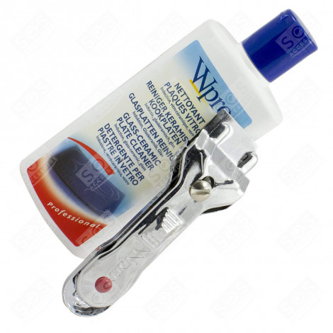 VITROCERAMIC KIT INCLUDING 1 ORIGINAL CLEANING CREAM 250 ML (VTC101) + 1 SCRAPER (SCR200) + 10 BLADES (LGV009) HOB - 481281729989