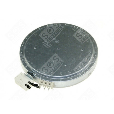 RADIANT HOB (DIAM 200) 1700/750W ELECTRIC / GAS HOBS - 72X0823