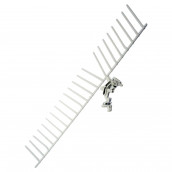 Shelf with basket, left