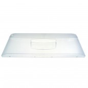 Transparent front for vegetable drawer