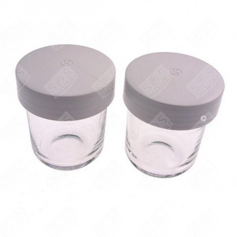 SET OF 2 GLASS POTS + LID FOR AT320 FOOD PROCESSOR - KW697736