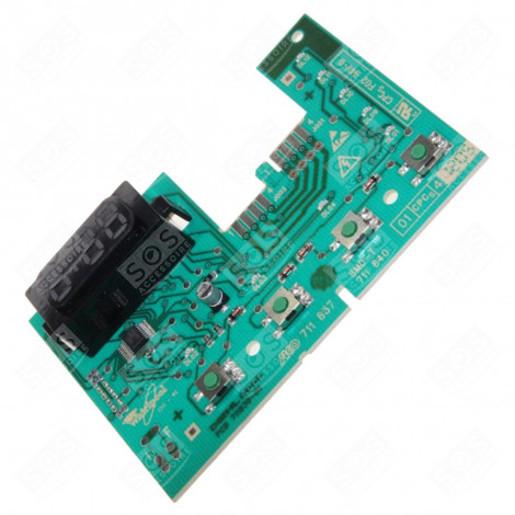 ELECTRONIC CARD, DISPLAY MODULE WASHING MACHINES - 481223958076, C00309387