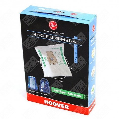4X H60 ANTI-ODOUR BAGS VACUUM CLEANER  - 35600392
