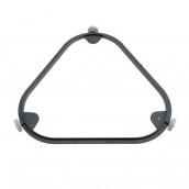 Wheeled turntable support