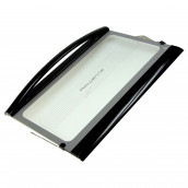 Door glass with support