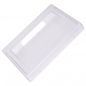 Transparent front of vegetable drawer