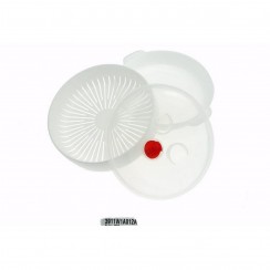 Plastic microwave steamer kit