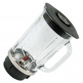 Glass blender jug, complete