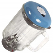 Glass blender jug, complete