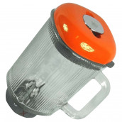 Glass blender jug, complete