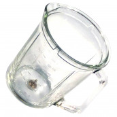 Naked glass blender bowl