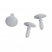 Pack of 3 white buttons