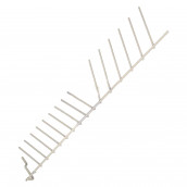 Lower rack flip tine