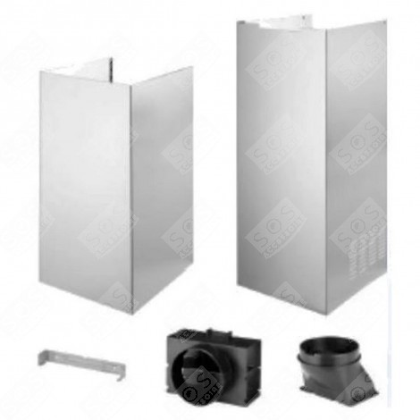 KIT CHEMINÉE + DEFLECTEUR + RA EXTRACTOR HOOD - 480122102371