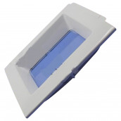 Door with handle and hook