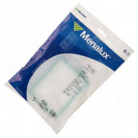 BOX OF 5 DUST BAGS + 1 FILTER VACUUM CLEANER  - 9090100935, 119072916