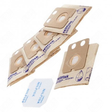 LOT DE 5 SACS PAPIER + 1 PRE F VACUUM CLEANER  - 22198000