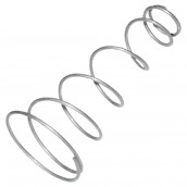 Conical spring door opening button