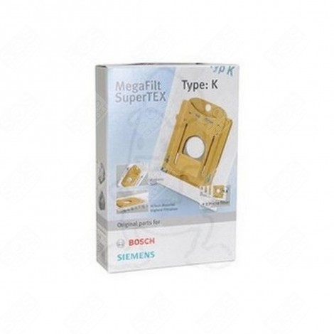 BOX OF 4 TYPE K MICRO FILTER BAGS (ORIGINAL) VACUUM CLEANER  - 00468265