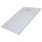 Freezer door (White, Complete, 595x255)