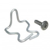 Inserted electrical element mounting clip